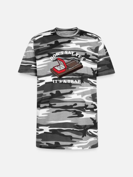 It's a Trap - Unisex Camo Tee - black camo