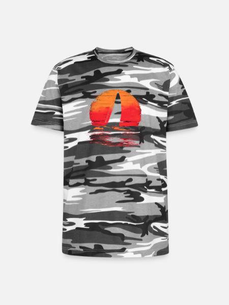 Sailing Steamwave - Unisex Camo Tee - black camo