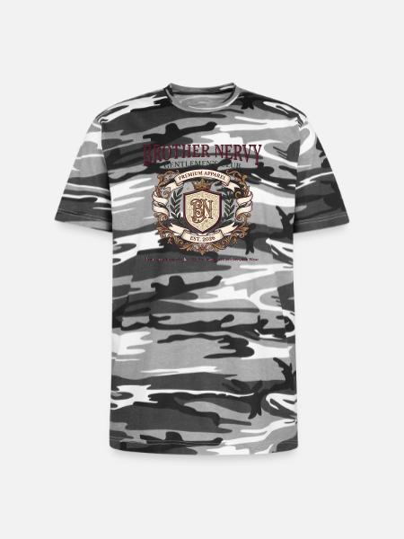 Brother Nervy Gentlemen's Club - Unisex Camo Tee - black camo