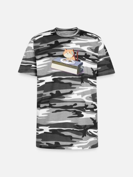 PanicMeow - Unisex Camo Tee - black camo
