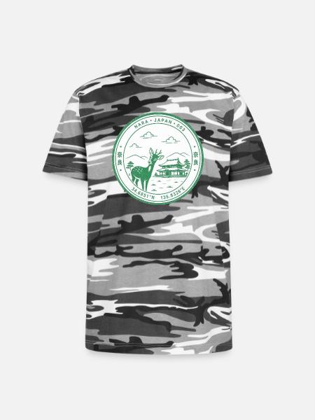 Nara Eki Art - Unisex Camo Tee - black camo