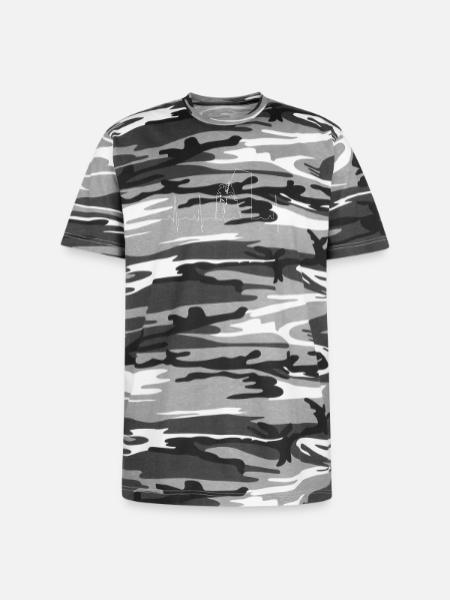 Heartbeat Peak Climber - Unisex Camo Tee - black camo