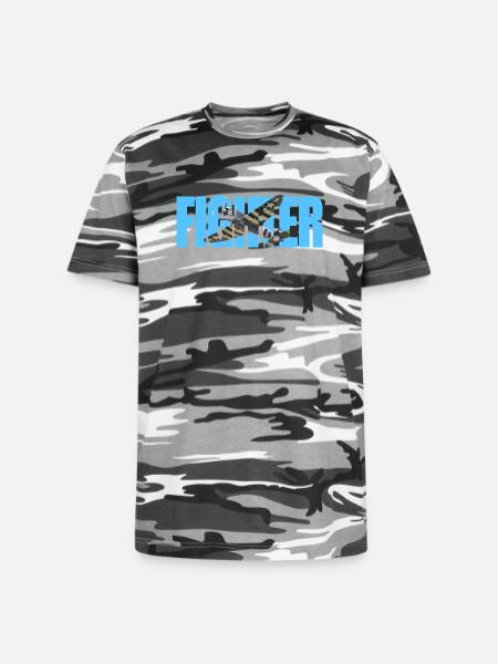 P-47 Thunderbolt - Unisex Camo Tee - black camo