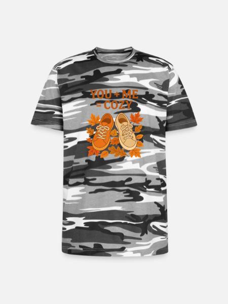 You Me Cozy Autumn Sneakers - Unisex Camo Tee - black camo