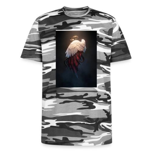Angel vs Demon Wings Dark Aesthetic Gothic T-Shirt - Unisex Camo Tee