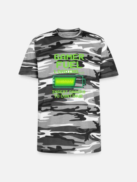 Gamer fuel - Unisex Camo Tee - black camo
