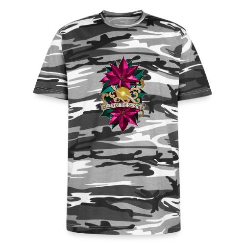 Queen of the Solstice Poinsettia T-Shirt - Unisex Camo Tee