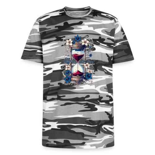 Our Moments Defy Time Hourglass Gifts T-Shirt - Unisex Camo Tee