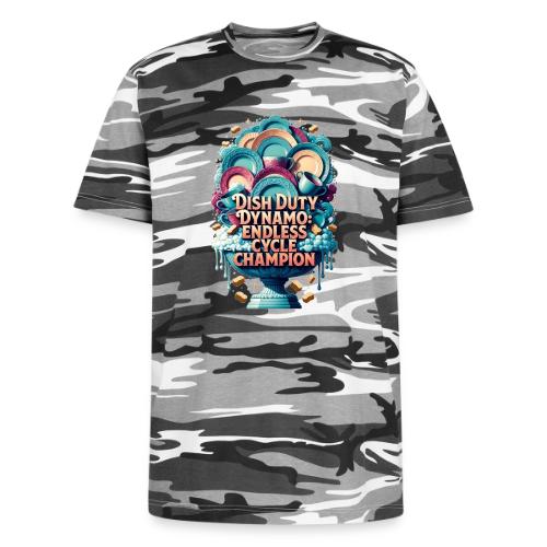 Dish Duty Dynamo T Shirt, Endless Cycle Champion - Unisex Camo Tee