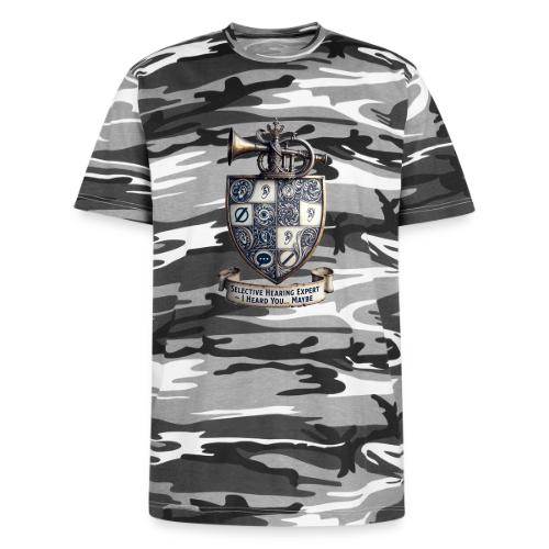 Selective Hearing Expert Crest T Shirt - Unisex Camo Tee