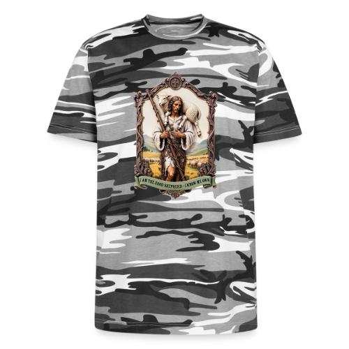 I Am The Good Shepherd T Shirt, Christian Gift - Unisex Camo Tee