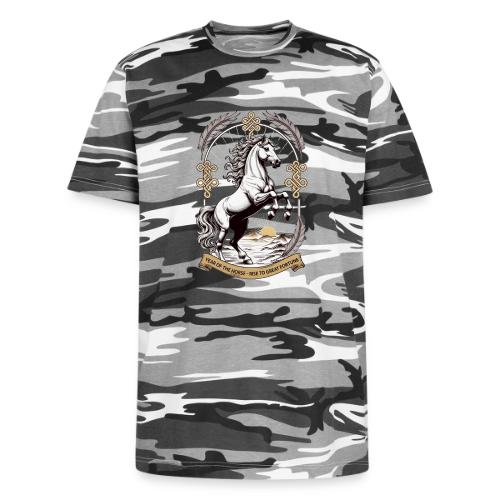 Year of the Horse Rearing T Shirt, Lunar New Year - Unisex Camo Tee