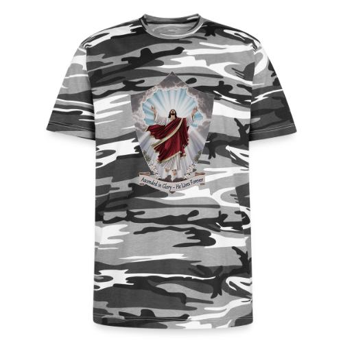 Easter Ascended in Glory T Shirt,Resurrection Gift - Unisex Camo Tee