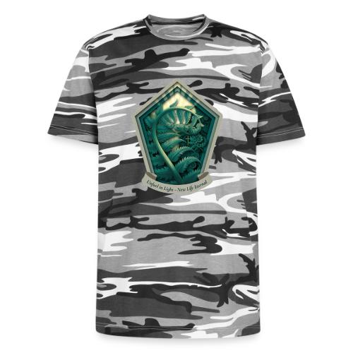 Easter Unfurl in Light Fern T Shirt, Spring Gift - Unisex Camo Tee