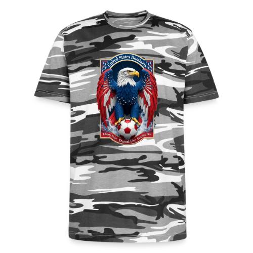 USA Eagle Emblem T Shirt, USA Soccer Pride Gift - Unisex Camo Tee