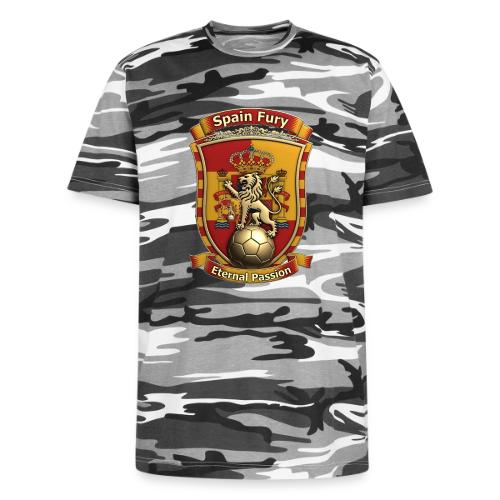 Spain Lion Fury T-Shirt, Spanish Crest Gift - Unisex Camo Tee