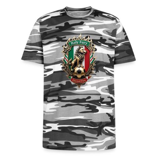 Italy Wolf Fury T-Shirt, Italian Flag Pride Gift - Unisex Camo Tee