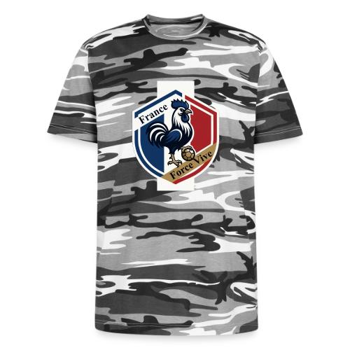France Rooster T-Shirt, Bleu-Blanc-Rouge gift - Unisex Camo Tee