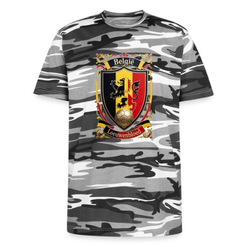 Belgium Lion Crest T-Shirt, Belgian Flag Gift - Unisex Camo Tee