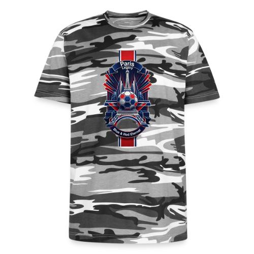 Paris Tower Legacy T Shirt, Soccer City Pride Gift - Unisex Camo Tee