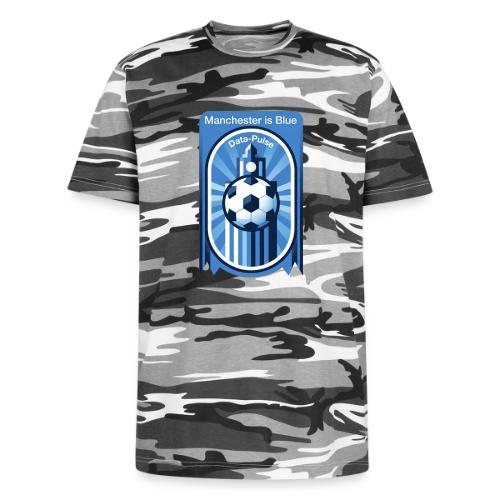 Manchester is Blue Soccer City T Shirt, Apparel - Unisex Camo Tee