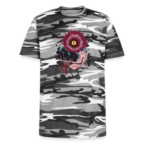 Gothic Valentine Eldritch Bloom – Dark Rom - Unisex Camo Tee
