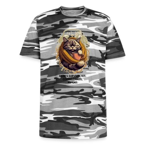 Powered by Sarcasm Cat Tee - Unisex Camo Tee