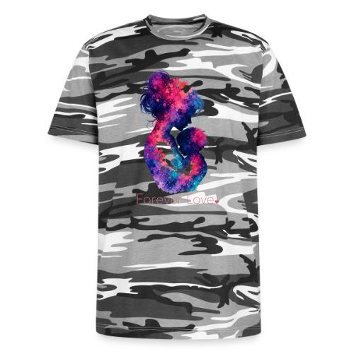 Forever Love-Vibrant Watercolor Mother-Child - Unisex Camo Tee