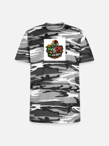 I'm a MexiCAN! - Unisex Camo Tee - black camo