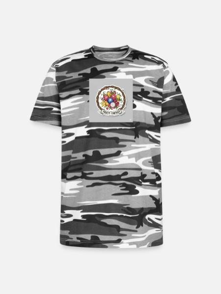 Fruity Fantasy Fruit Medley - Unisex Camo Tee - black camo