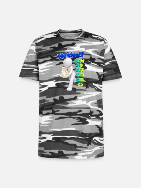 No Idea - Unisex Camo Tee - black camo