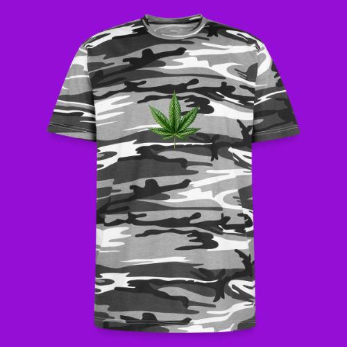 Cannabis Leaf - Unisex Camo Tee