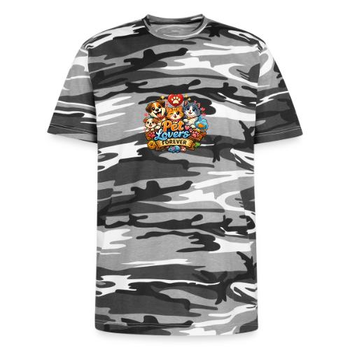 Pet Lover Forever Cute Cats & Dogs - Unisex Camo Tee