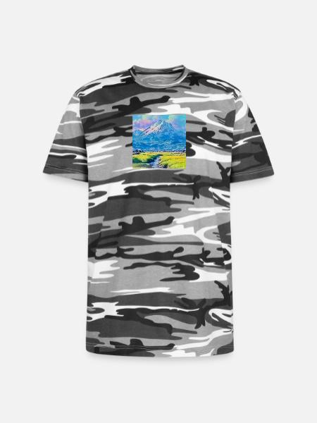 Landscape Horizon - Unisex Camo Tee - black camo