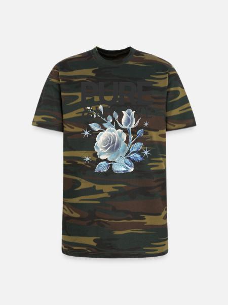 Pure Elegance Rose - Unisex Camo Tee - green camo