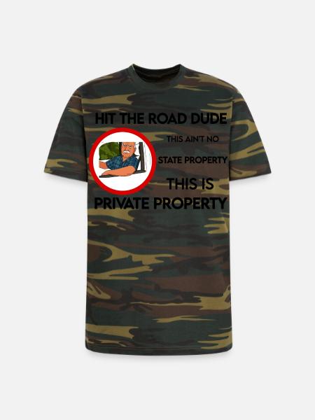 lock em up - Unisex Camo Tee - green camo