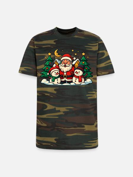 DISEÑO_NAVIDEÑO - Unisex Camo Tee - green camo
