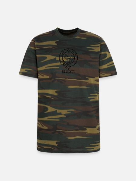 Knight Dagger Crest - Unisex Camo Tee - green camo