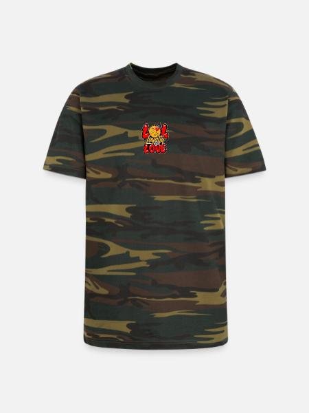 Loyalty Over Love Emblem - Unisex Camo Tee - green camo