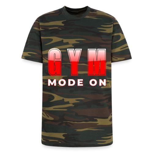 Gym Mode On Fitness Typography Design - Unisex Camo Tee