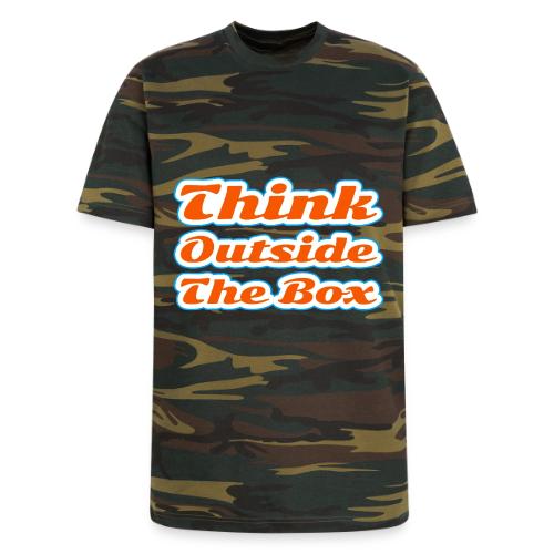 Think Outside the Box — Creative Mindset Script - Unisex Camo Tee