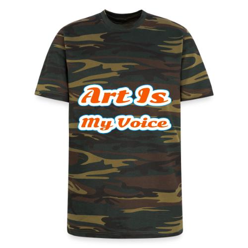 Art Is My Voice — Express Yourself Script - Unisex Camo Tee