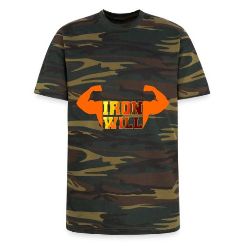 Bodybuilding: Iron Will Power - Unisex Camo Tee
