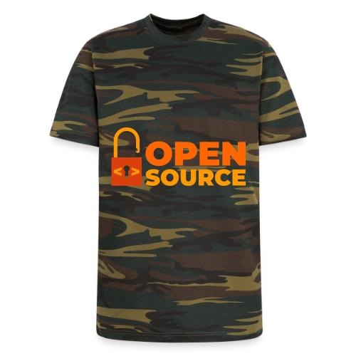 Open Source: Code is Freedom - Unisex Camo Tee