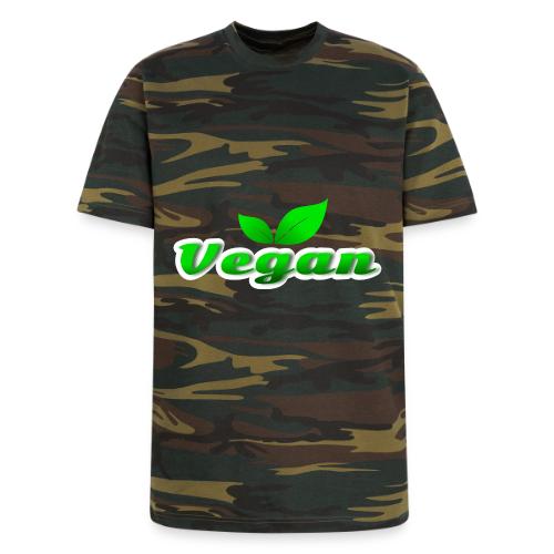 Pure Vegan Leaves - Unisex Camo Tee