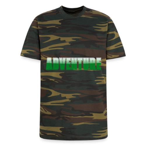 Adventure Typography Design for Apparel - Unisex Camo Tee