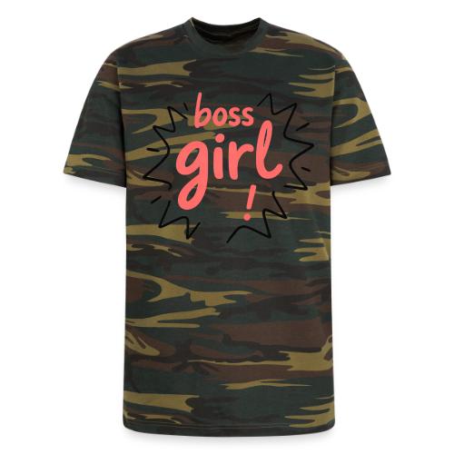 Boss Girl Bold Feminist Statement - Unisex Camo Tee