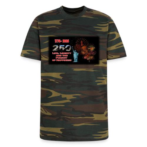 1776 - 2026 - 250 Years USA | Fireworks - Unisex Camo Tee