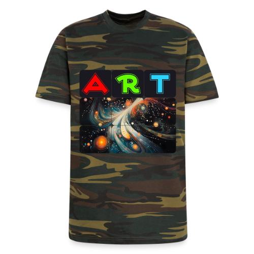 Swirls of Colorful Art - Unisex Camo Tee