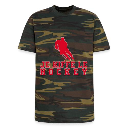 I love hockey - Unisex Camo Tee